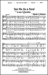 Set Me As a Seal SATB choral sheet music cover
